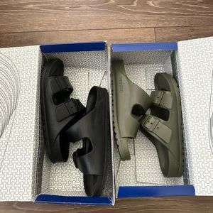 Used Birkenstock Arizona Eva (1 black, 1 green)